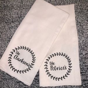 Custom Farmhouse Inspired Flour Sack Towels